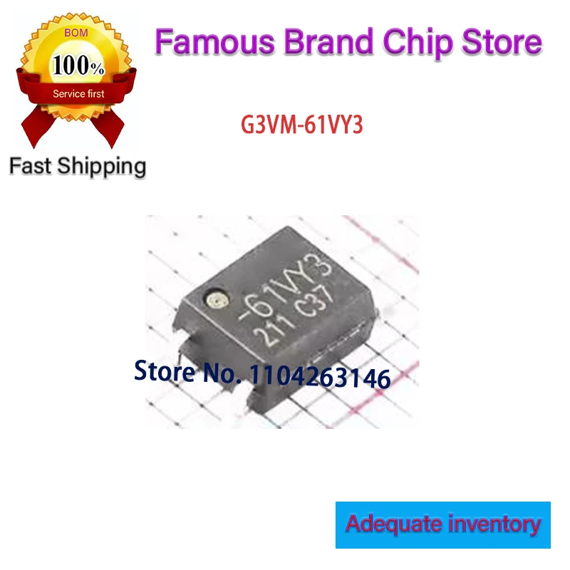 New and original G3VM-61VY3 G3VM SOP-4 10PCS -61VY3