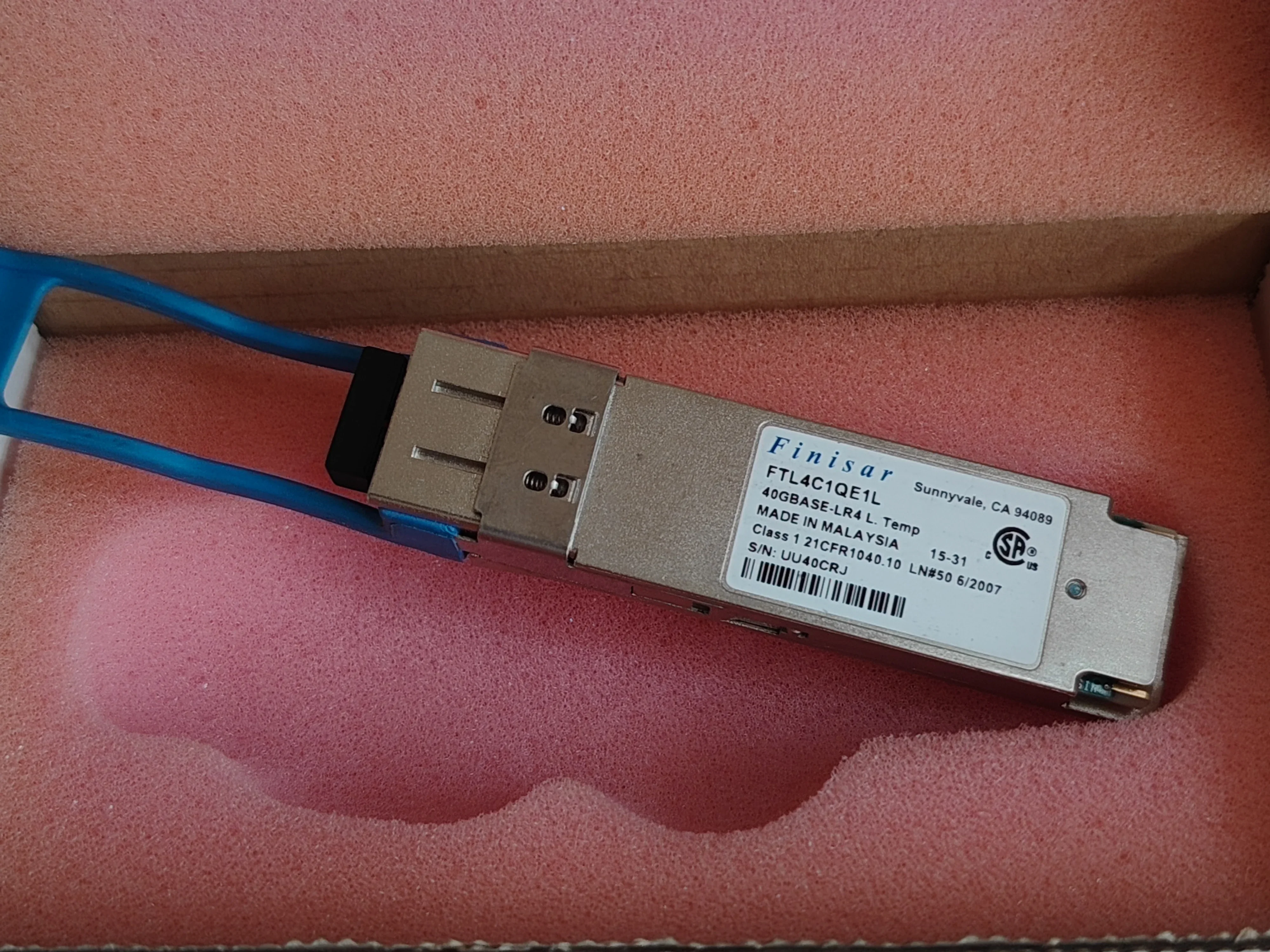 FINISAR QSFP 40G 10KM LC Fiber Optical FTL4C1QE1L FTL4C1QE1C FTL4C1QE2C FTL4C1QE3C 40GBASE-LR4 FTL4C1QL1L 10KM 40GB Transceiver