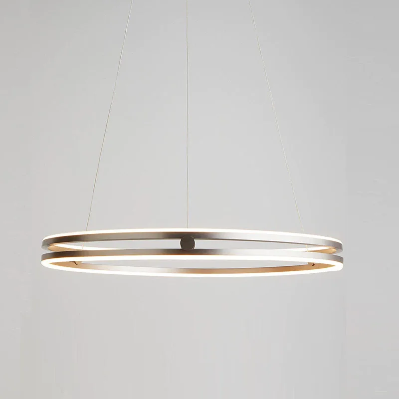 Nordic Minimalist Living Room Chandelier Italian Designer Model Bedroom Study Dining Room Circular Luxury Pendant Light