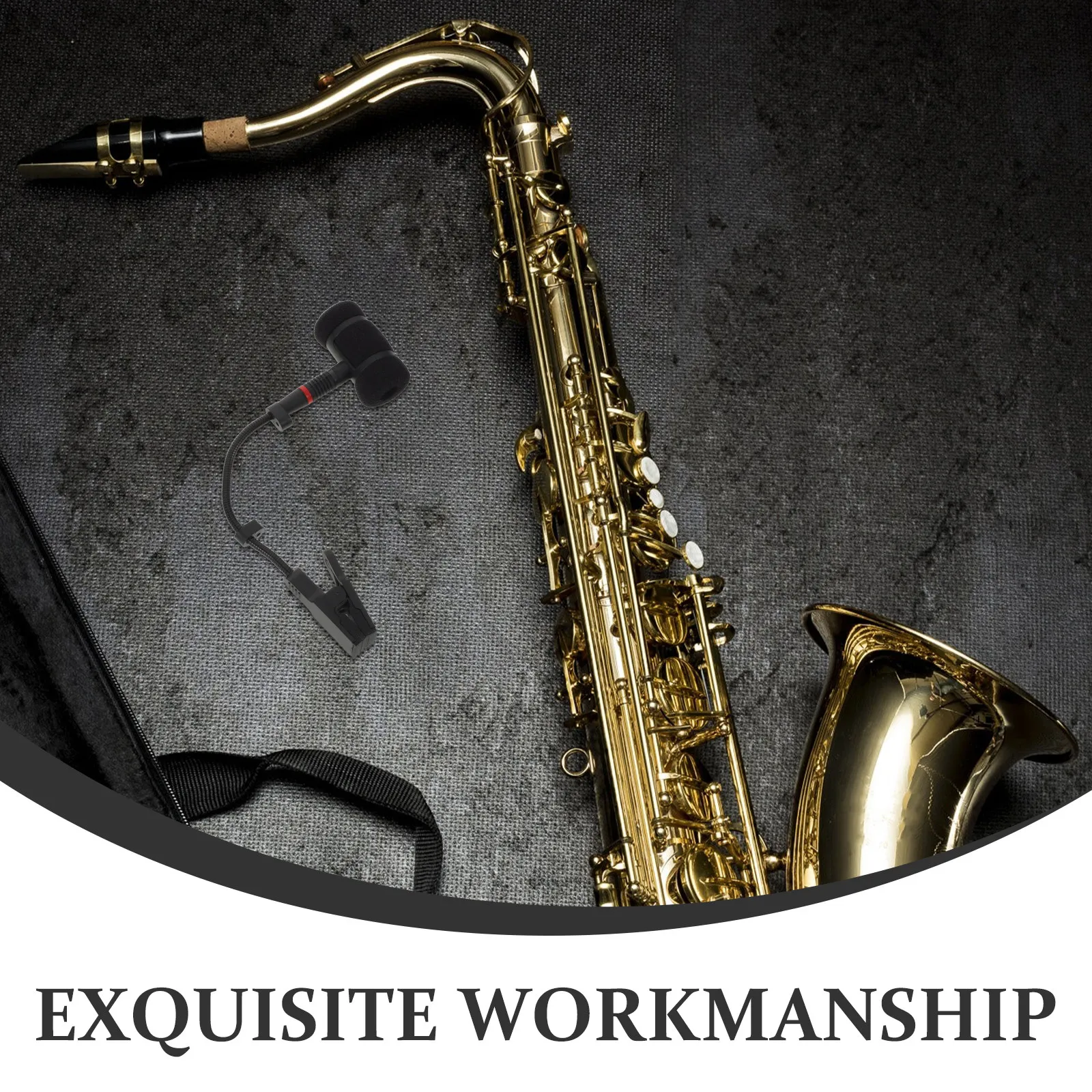 Adjustable Sax Mic Clip Wireless Microphone Holder Clamp Shock Absorbing for Live Shows Studio Recording Instrument Accessories view 3