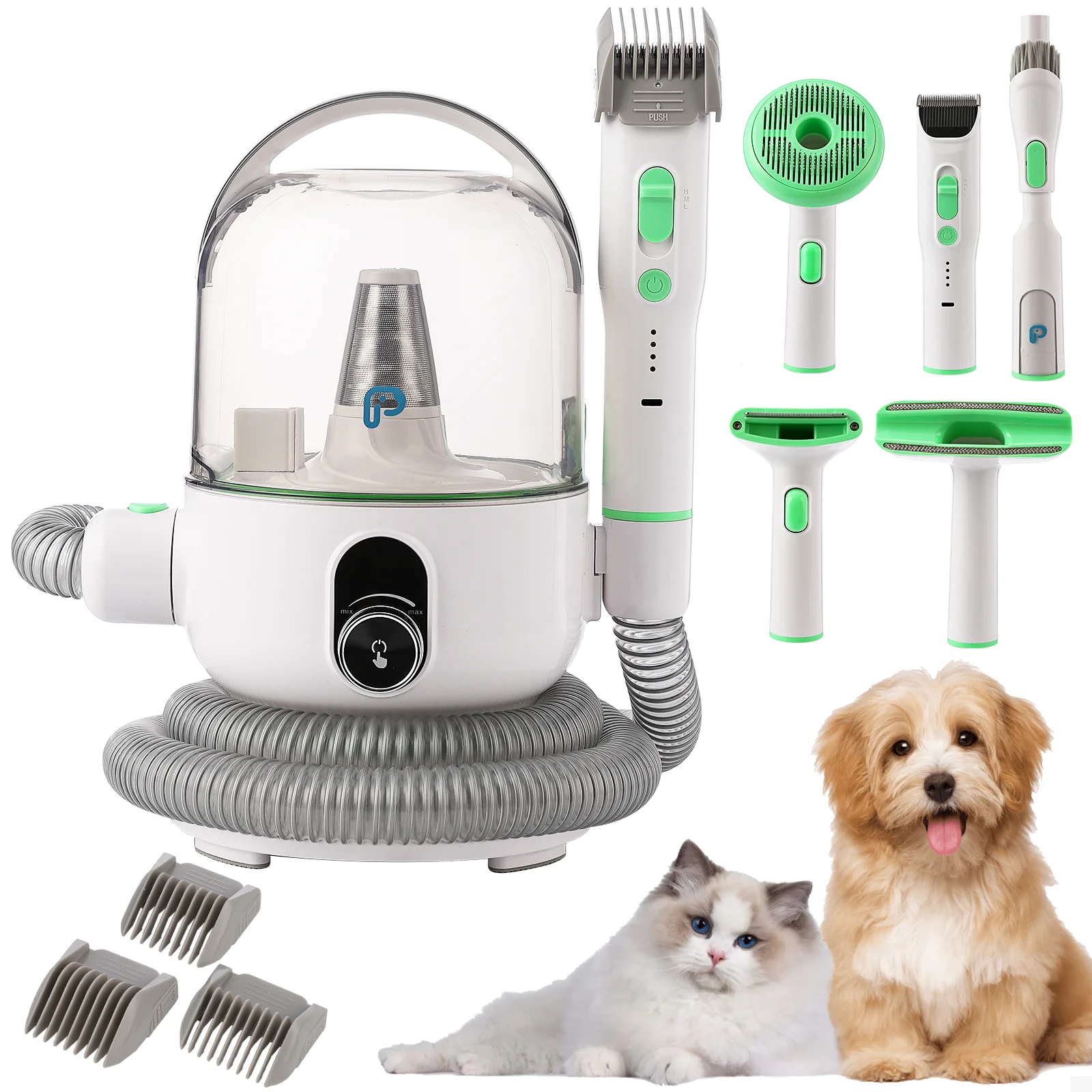 

Dog Hair Vacuum, Dog Vacuum for Shedding Grooming, Pet Grooming Vacuum for Dogs, Pet Hair Dryer, Low Noise Dog Shedding Brush