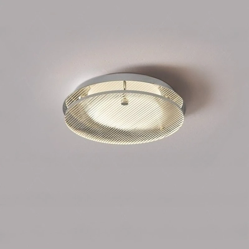 Bauhaus Rotundity Stainless Steel LED Ceiling Light for Living Room Bedroom Corridor Restaurant Industrial Acrylic Lamp Fixtures