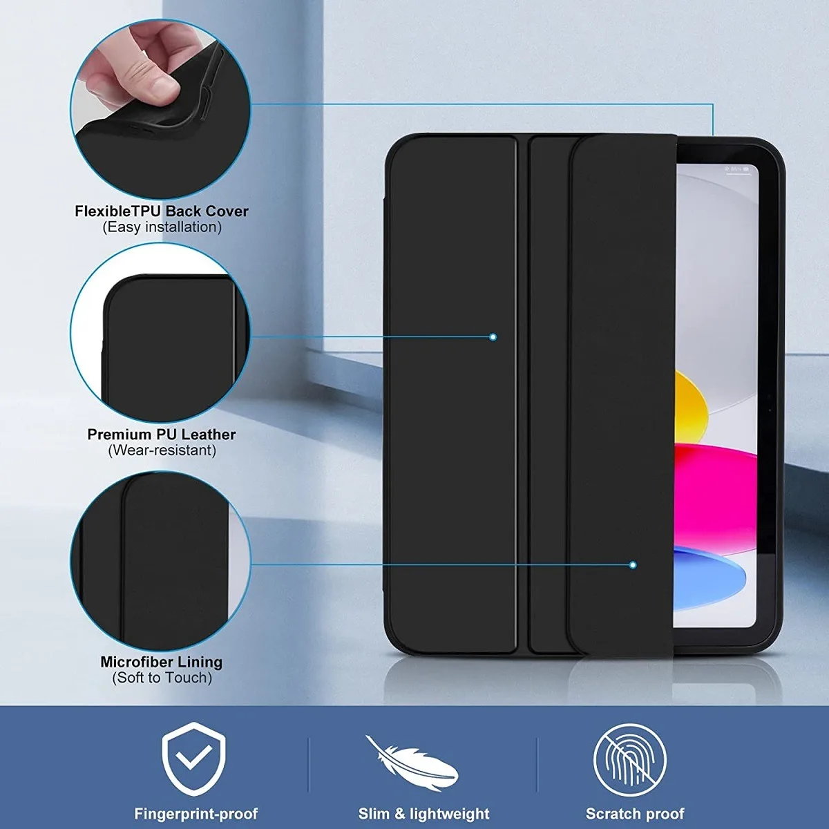 Magnet Cover Funda for IPad Air4 5 10th Gen 10.9 Pro11 Case IPad 7th 8th 9th Gen 10.2 Case IPad Air1 2 5th 6th 9.7 Tablet Case