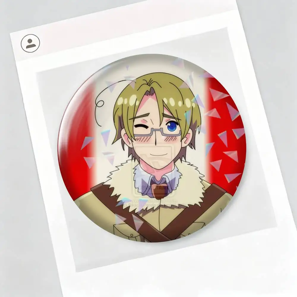 Canada-a Hetalia-a Brooch Metal Badge Brooch, Fashion Decorative Pins for Hat Bag Clothing Decoration Gift,Souvenir.