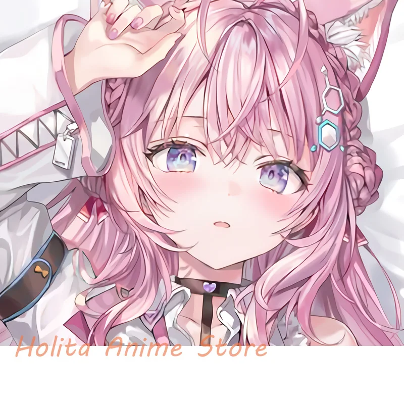 Dakimakura Anime Hakui Koyori Vtuber Double-sided Print 2WAY Life-size Body Pillow Cover Pillowcase