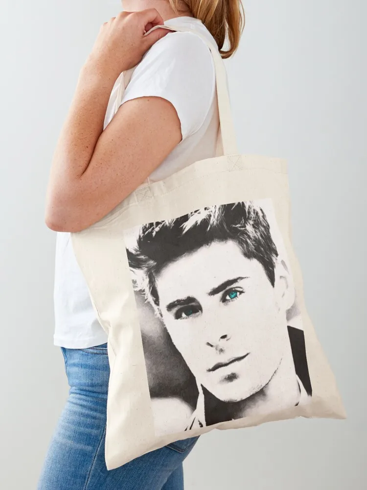 Zac Efron Tote Bag bags woman 2025 Gift bag custom tote bag Canvas Tote