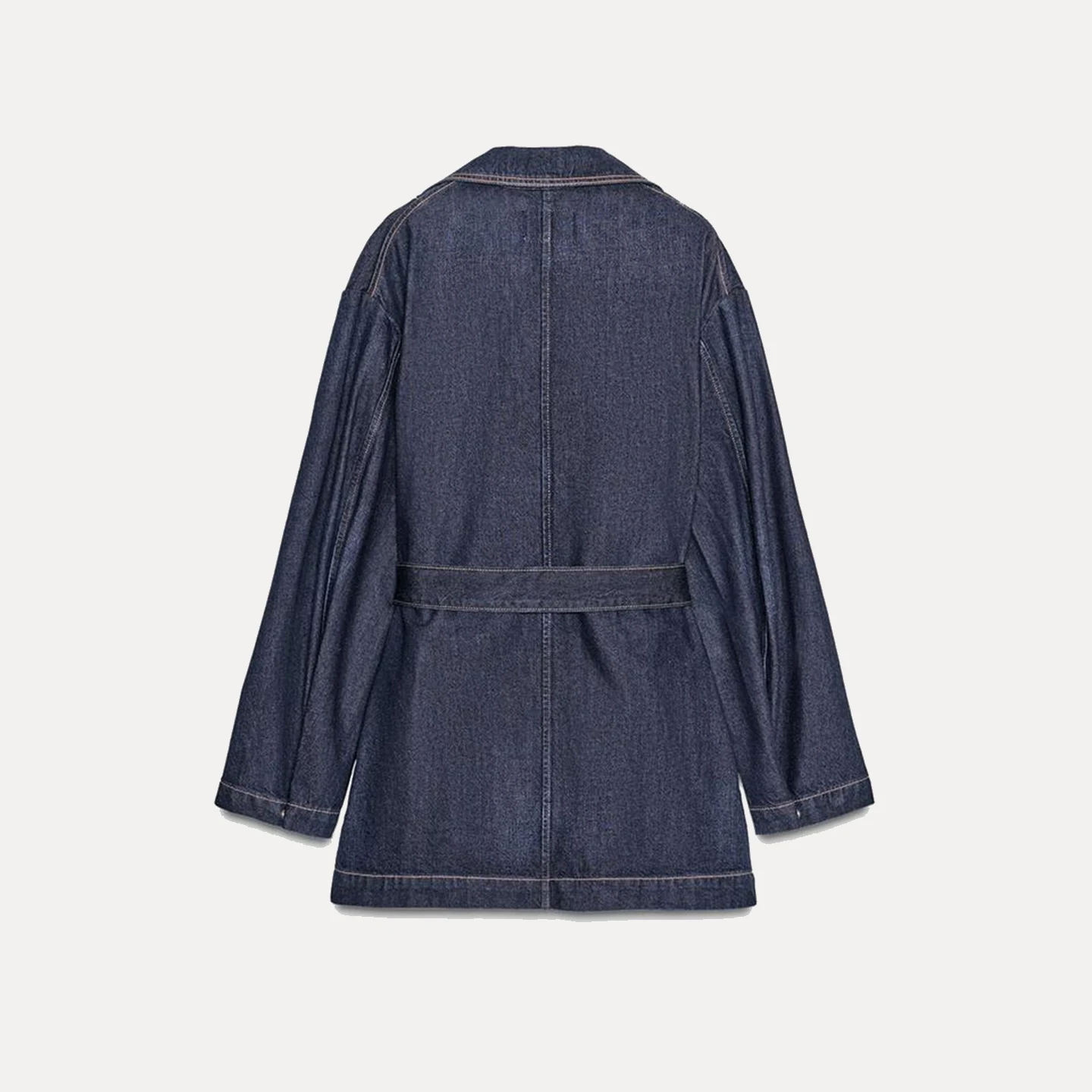 Faionable ort Denim Jaet Donna Primavera Autunno New Sle Personali Street Sle Lungo Sve Cappotto su misura Z Marca