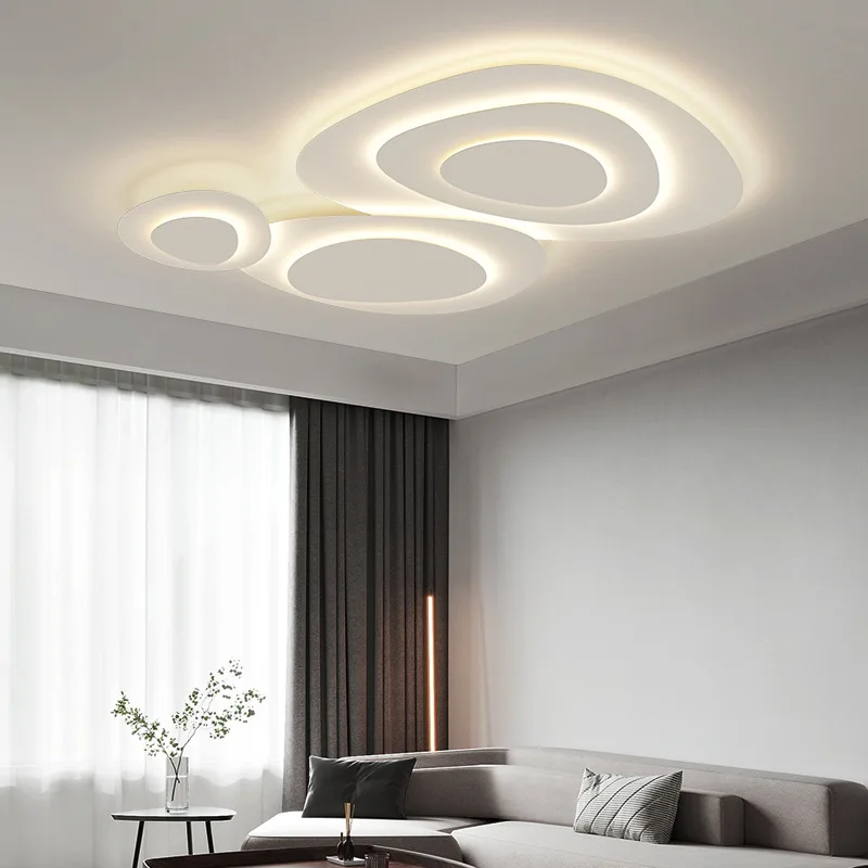 Nordic Minimalistische Wohnzimmer Deckenleuchte Moderne High-End-Wellenbeleuchtung für Ausstellungshalle Home Decor Kreative LED-Leuchten