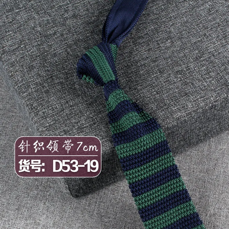 Neue Strick krawatten lässig dünne Krawatte für Party Jungen Mädchen gestrickt gestreifte Krawatte Hochzeit Krawatte für Bräutigam Hals tragen für Männer – Detail 22