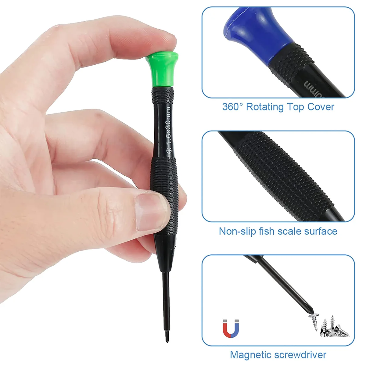 19/24Pcs Magnetic Screwdriver Set Multi-Function Magnetic Precision Screwdriver For Watch Eyeglasses Phone Repairing Hand Tools