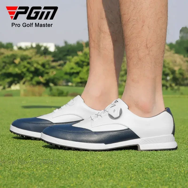 PGM Męskie buty golfowe w stylu brytyjskim Antypoślizgowe obuwie golfowe Wodoodporne, oddychające sportowe trampki Męskie buty biznesowe 39-45