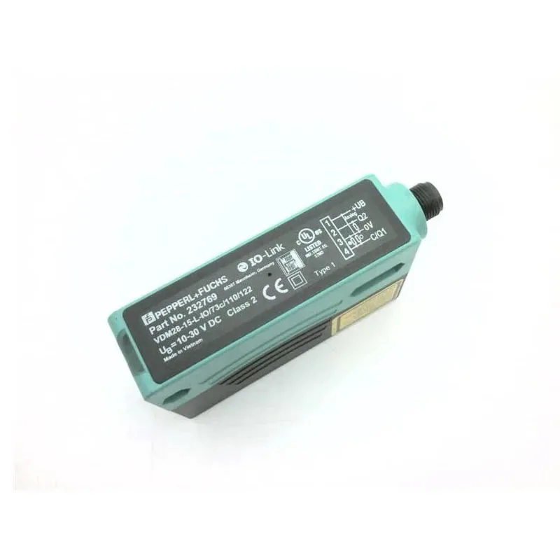 P+F VDM28-15-L1-IO/73c/110/122 Distance Sensor, 0.2-15m PRT Laser, IO-Link, Push-Pull & 4-20mA, IP67