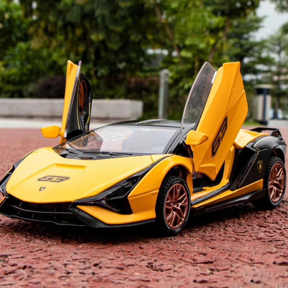 

1/32 Lambo Sian Toys Model Car Alloy Diecasts Vehicle Models with Light and Sound Super Sport Cars for Children Birthday Gifts