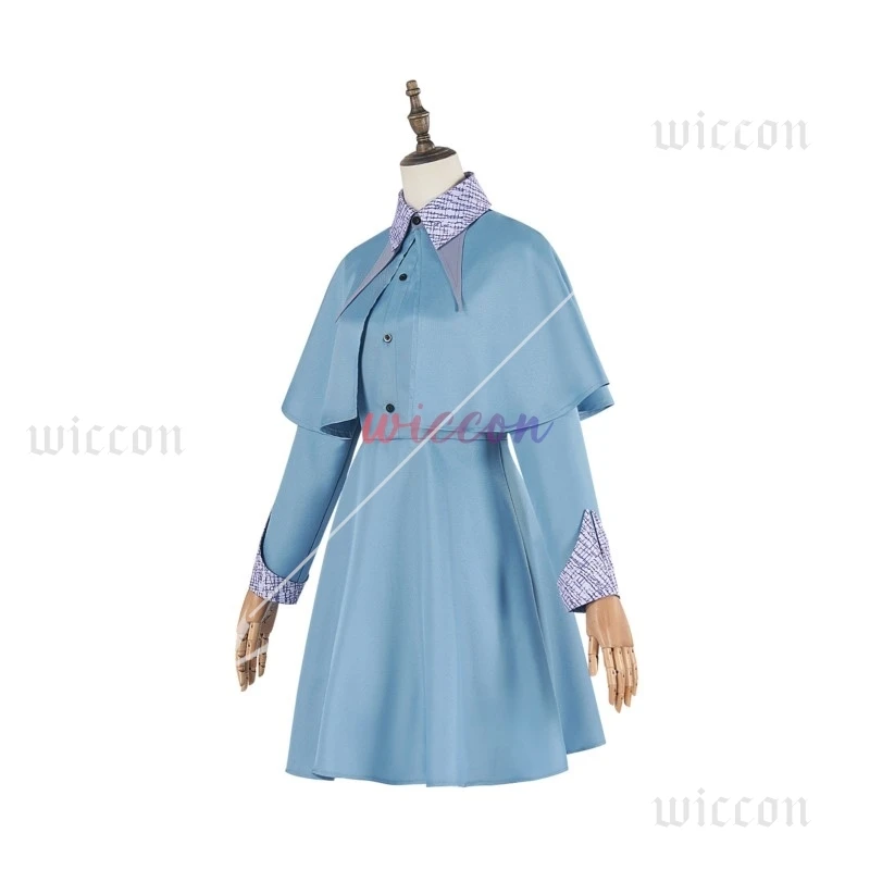 Wizard School Witch Isabelle Fleur Delacour Cosplay Costume Beauxbaton Magic Women School Uniform Hat Dress Suit Adults Children