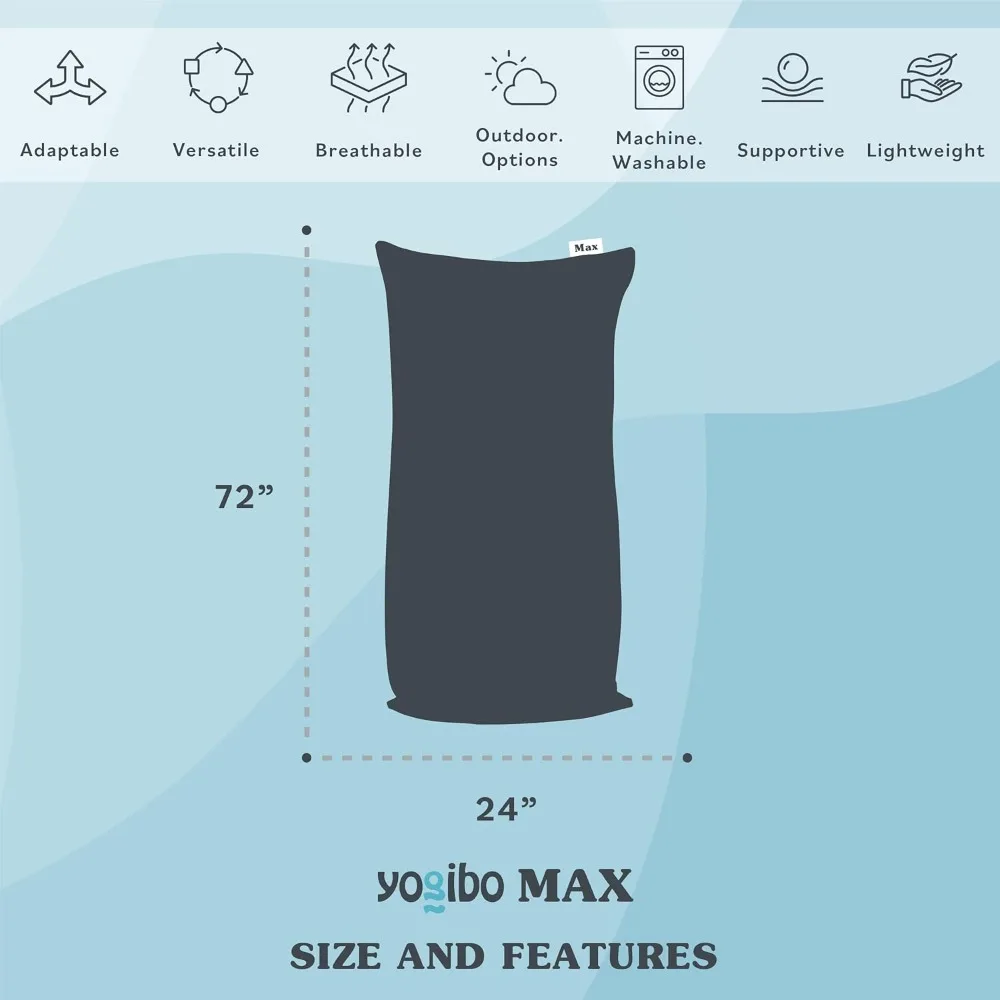 あらゆる年齢層向けの巨大な6フィートのビーンバッグチェア: 大きく、豪華で快適なラウンジャー