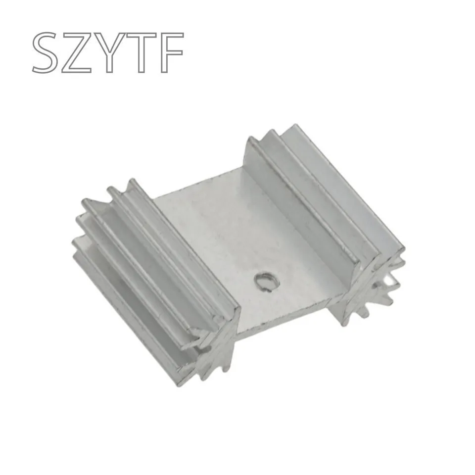 5PCS Heatsink Radiator Cooler Radiator 34x25x12MM High Quality Silver Heat Sink For Three-band Audio Regulator