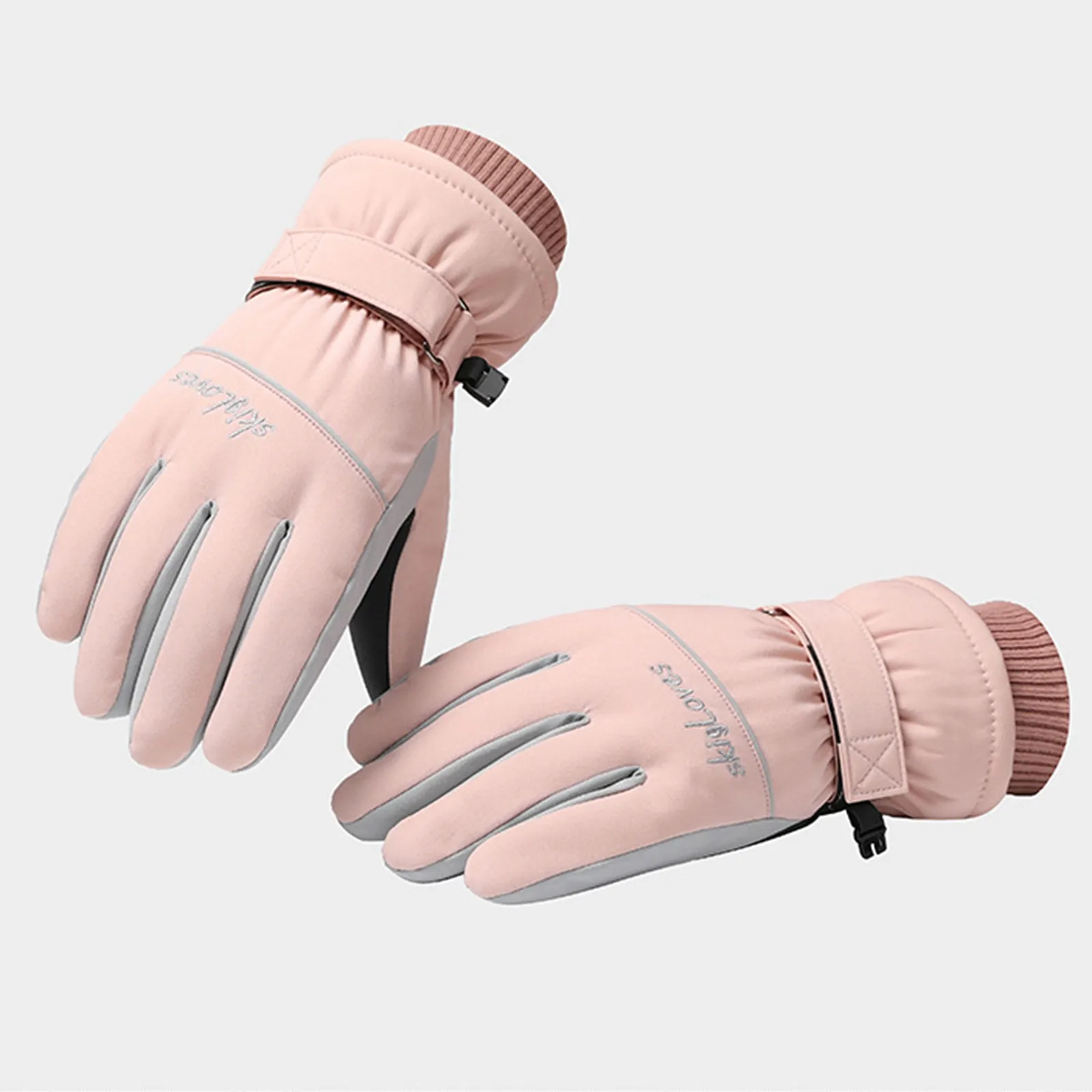 

2023 Climb Winter Warm Full Fingers Waterproof Cycling Outdoor Sports Running Motorcycle Ski Touch Screen Fleece Gloves Guantes