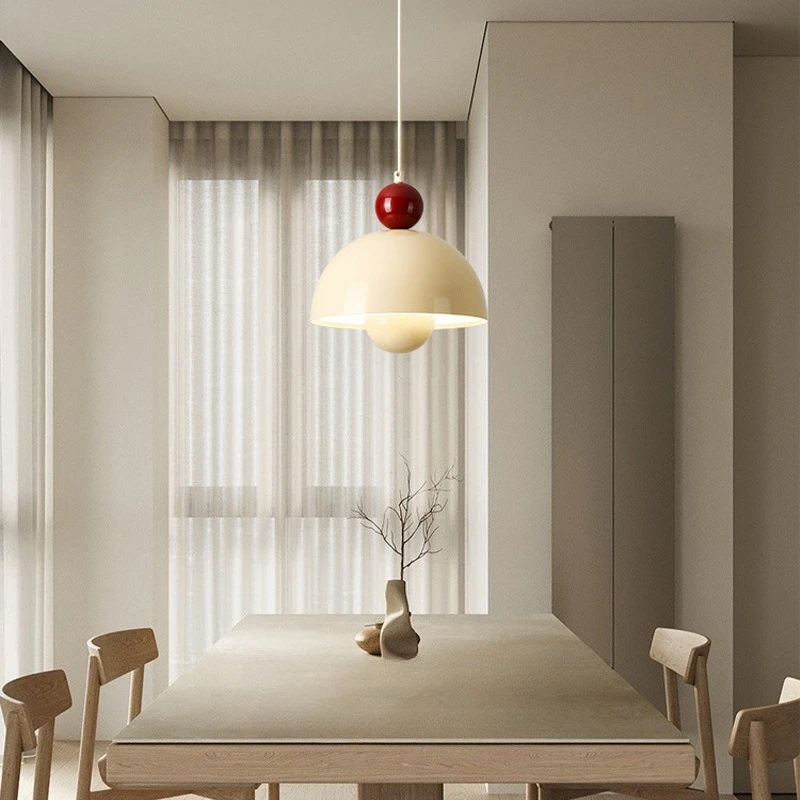 الفرنسية الحديد نصف دائرة زهرة برعم قلادة أضواء لامع كريم نمط مطعم غرفة المعيشة مقهى داخلي الثريا ديكور #4