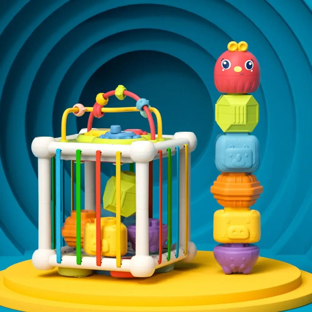 8 em 1 formas educacionais jogo cubo forma correspondência cubo multifuncional jogos educativos arco-íris blocos coloridos