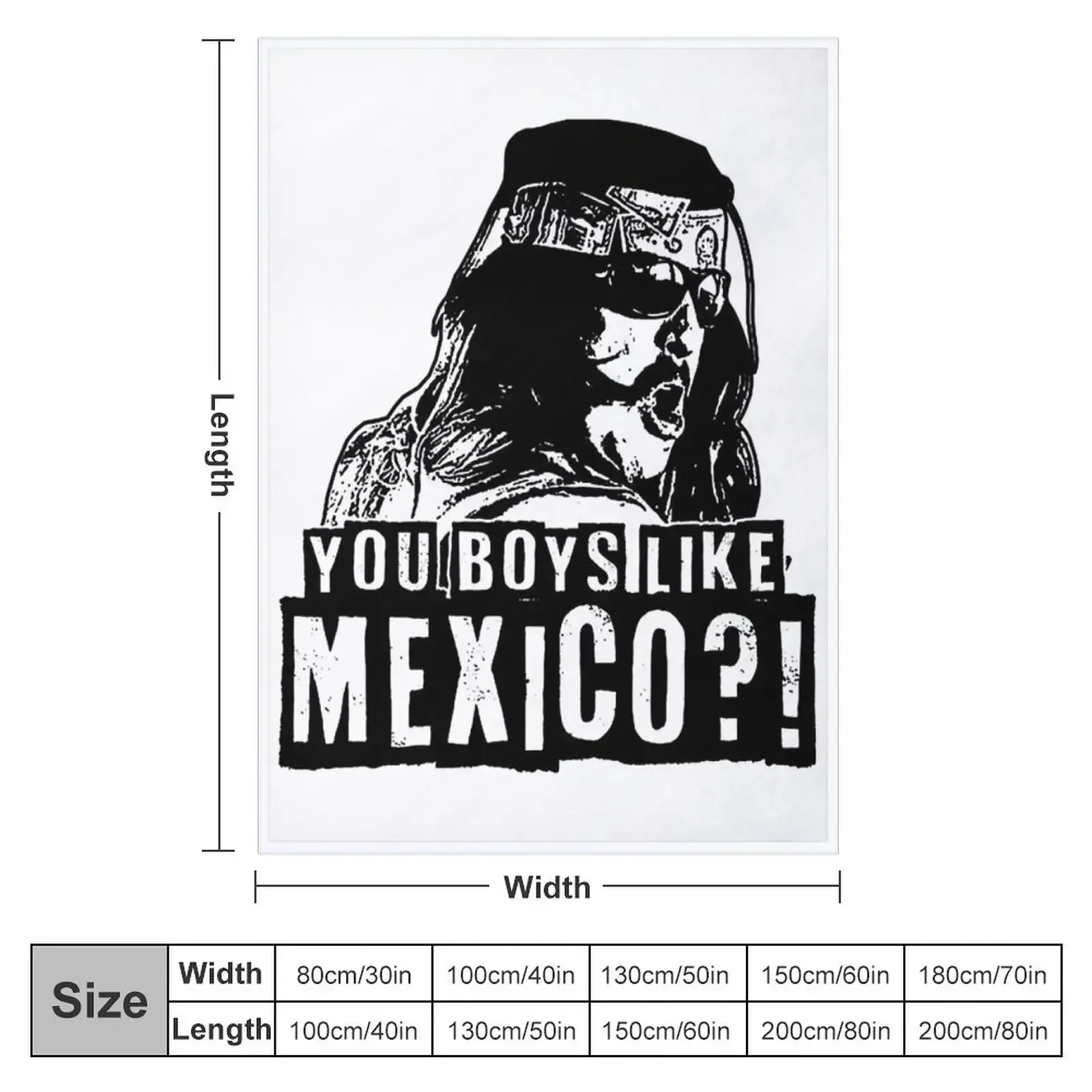 YOU BOYS LIKE MEXICO! Throw Blanket christmas gifts Plush Large valentine gift ideas Hairy Beautifuls Blankets