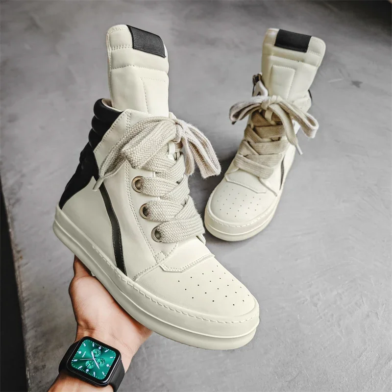 Spring and Autumn Couple High Top Boots High Street Canvas Shoes Multi functional Sports Trendy Shoes