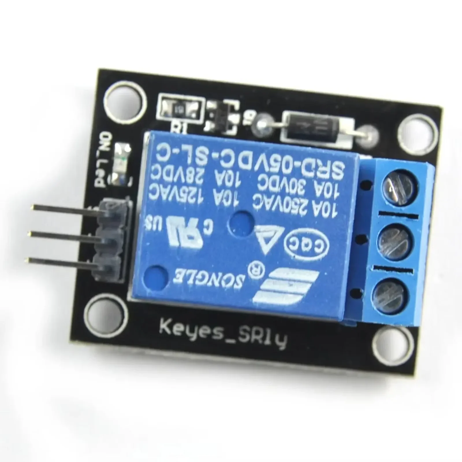 5 uds 1 canal 5V módulo de relé SRD-05VDC-SL-C disparador de bajo nivel para Arduino PIC AVR proyectos de bricolaje para el hogar inteligente