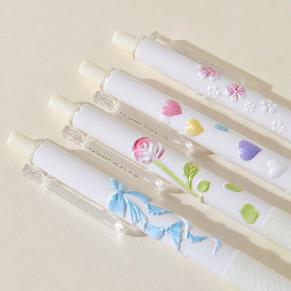 

Ballet 0.5mm Gel Pen Full Needle Tube Smooth Writing Writing Pen Black Emboss Pressing Pen Daily Use