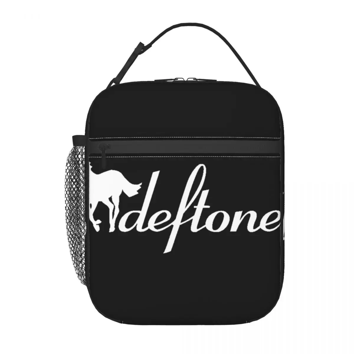 

Insulated Lunch Bag Deftones Logo Lunch Box Tote Food Handbag