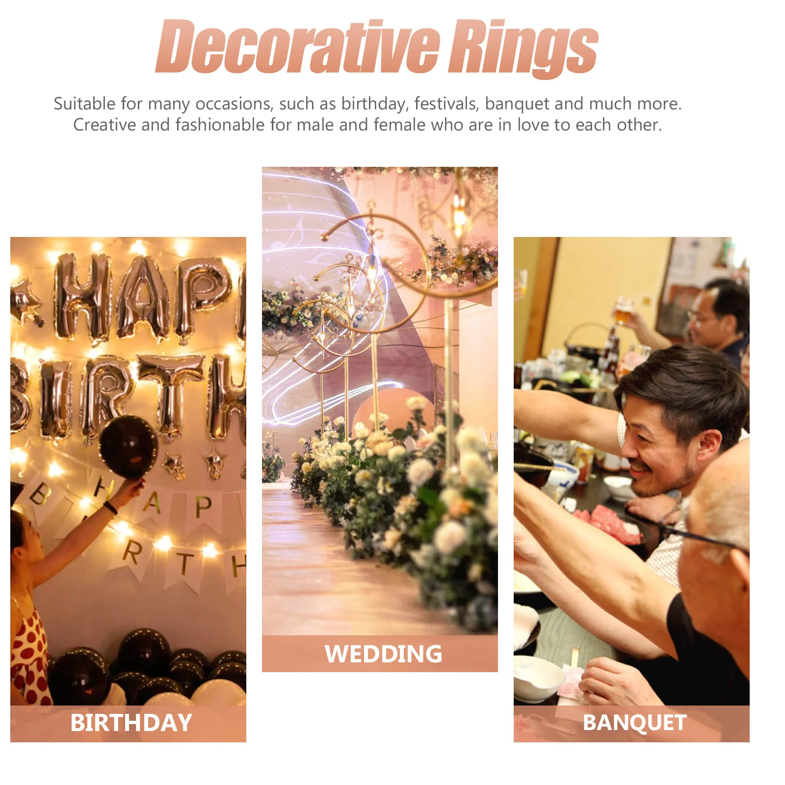 

2pcs Couple Rings Premium Copper Anti-Rust Stylish Romantic Jewelry Gift Decorative Hand Accessories For Lovers