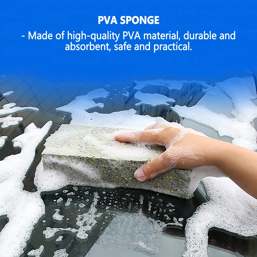 2Pcs Pva Sponge Durable Absorbent Cleaning Block Multipurpose Car Washing Scrubber Kitchen Window Cleaning Tool