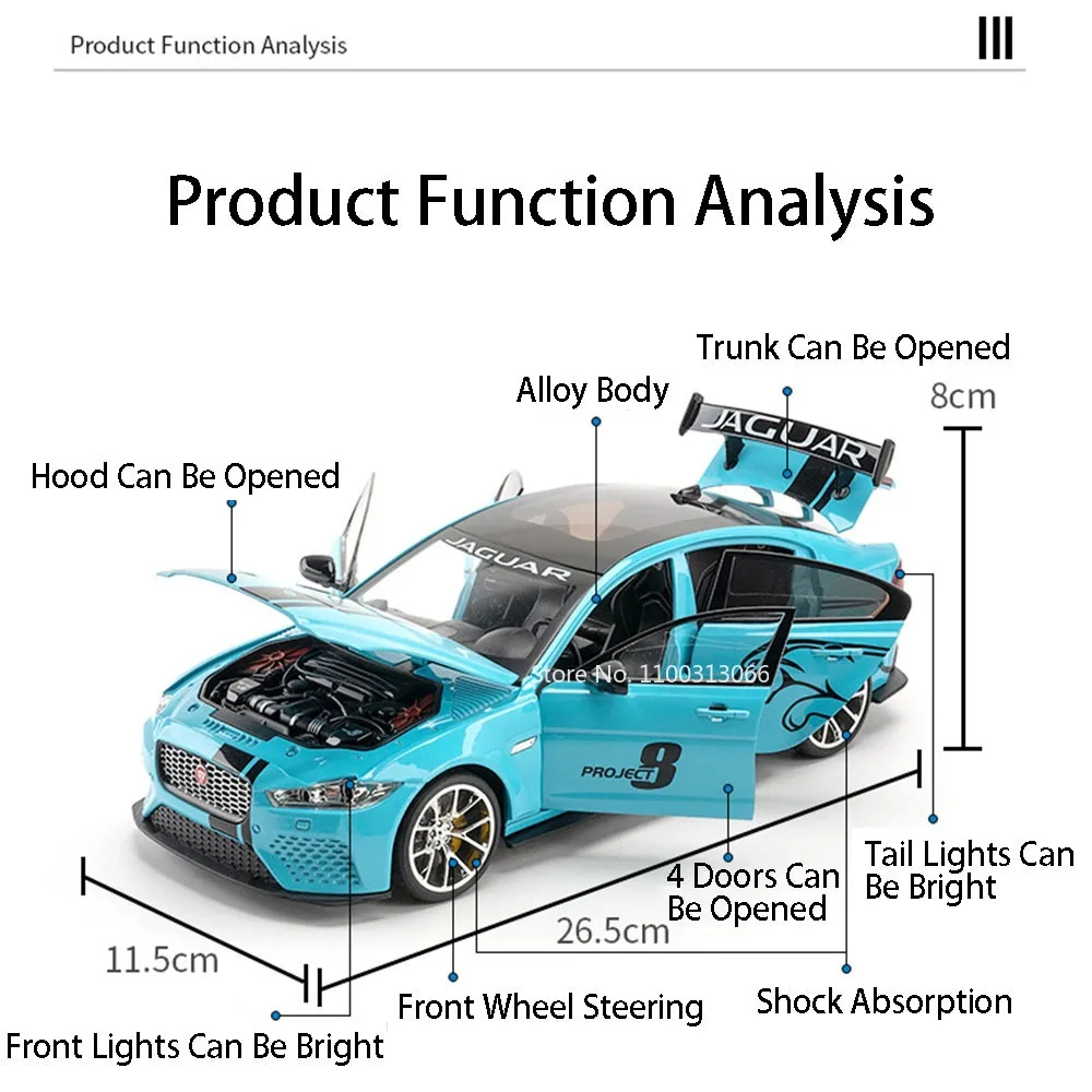 1:18 스케일 람보르기니 V12 XE SV 프로젝트 8 합금 모형 자동차 장난감 휠 풀백 미니어처 차량 도어 개폐 가능 스포츠카 홈 데코