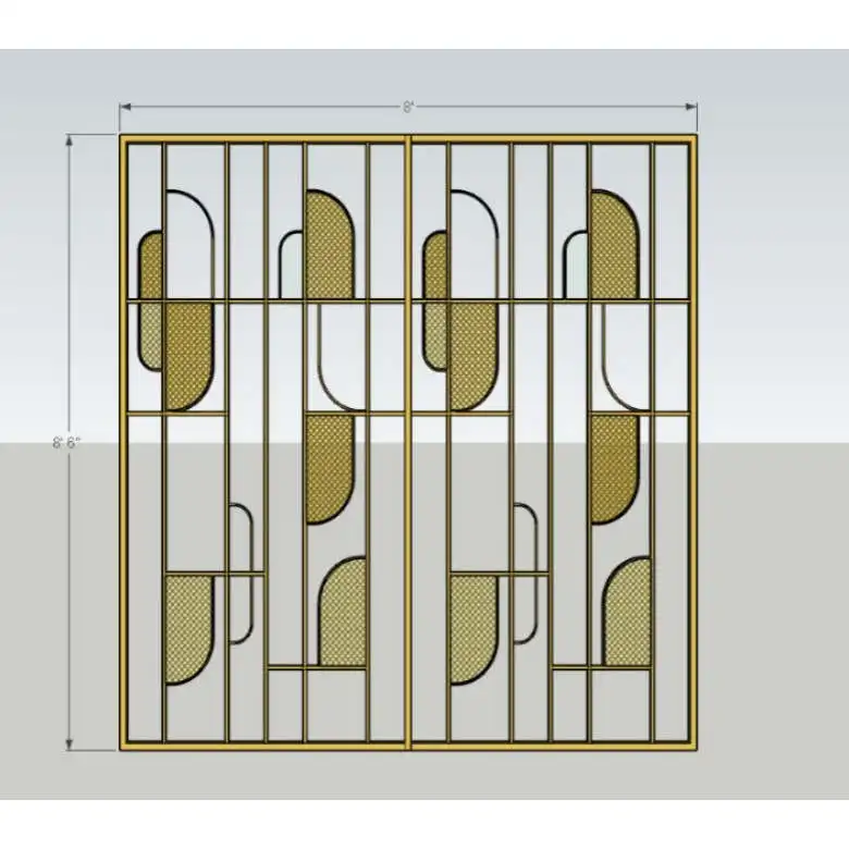 

Antique Modern Foldable Wall Partition Screens Room Dividers 8x8.5 For Office Interior Decoration