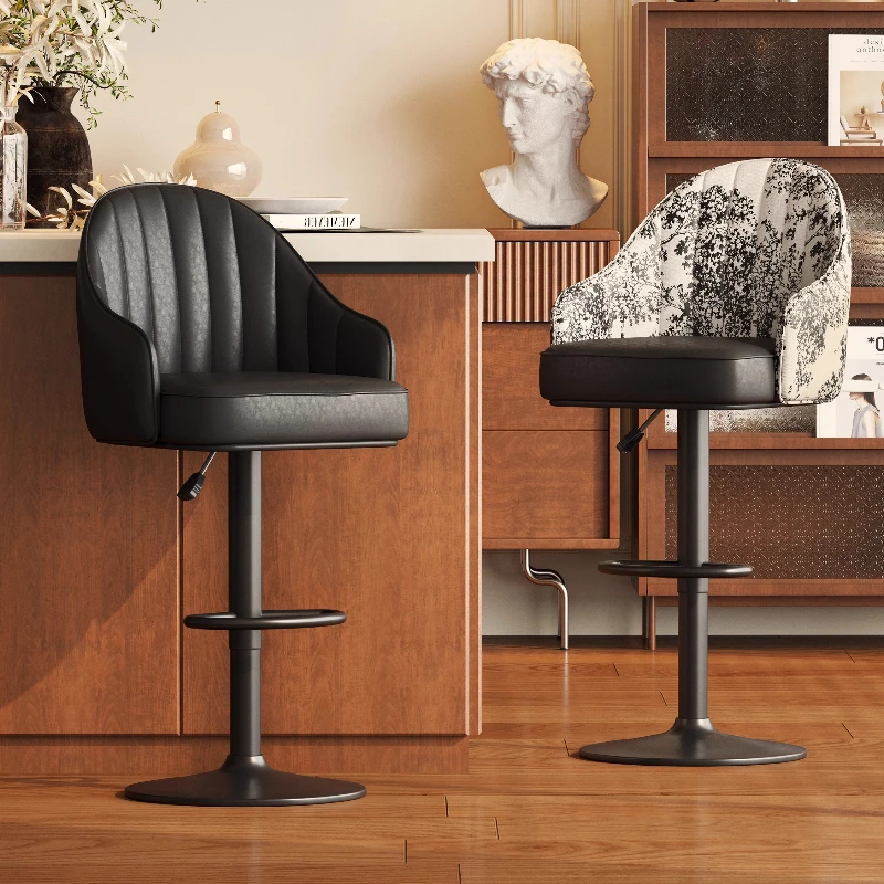 

Современные барные стулья середины века, регулируемая высота, стул со спинкой, кухонный остров, барное сиденье, винтажный промышленный паб S