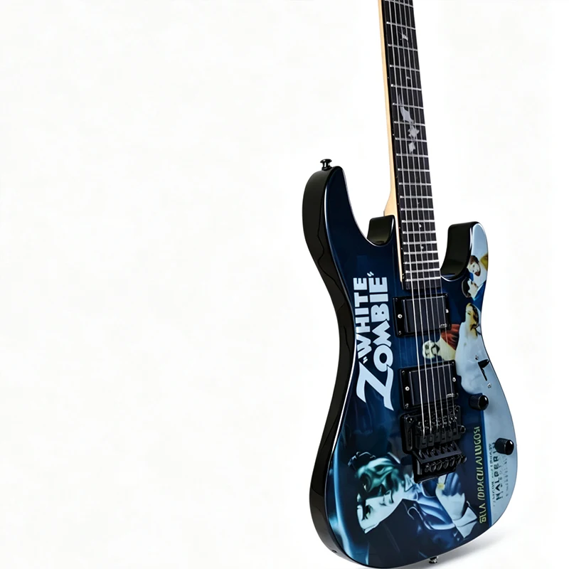 Six-String Electric Guitar, Colorful Finish, Rosewood Fingerboard, Fixed Bridge | Local Warehouse Fast Shipping