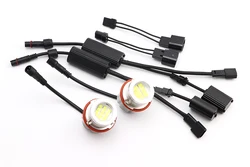 2pcs 120W 6000K lamp LED Angel Eyes Marker Lights Bulbs For BMW E87 E39 M5 E60 E61 E63 E64 M6 E65 E66 E83 X3 E53 X5 2000-2008
