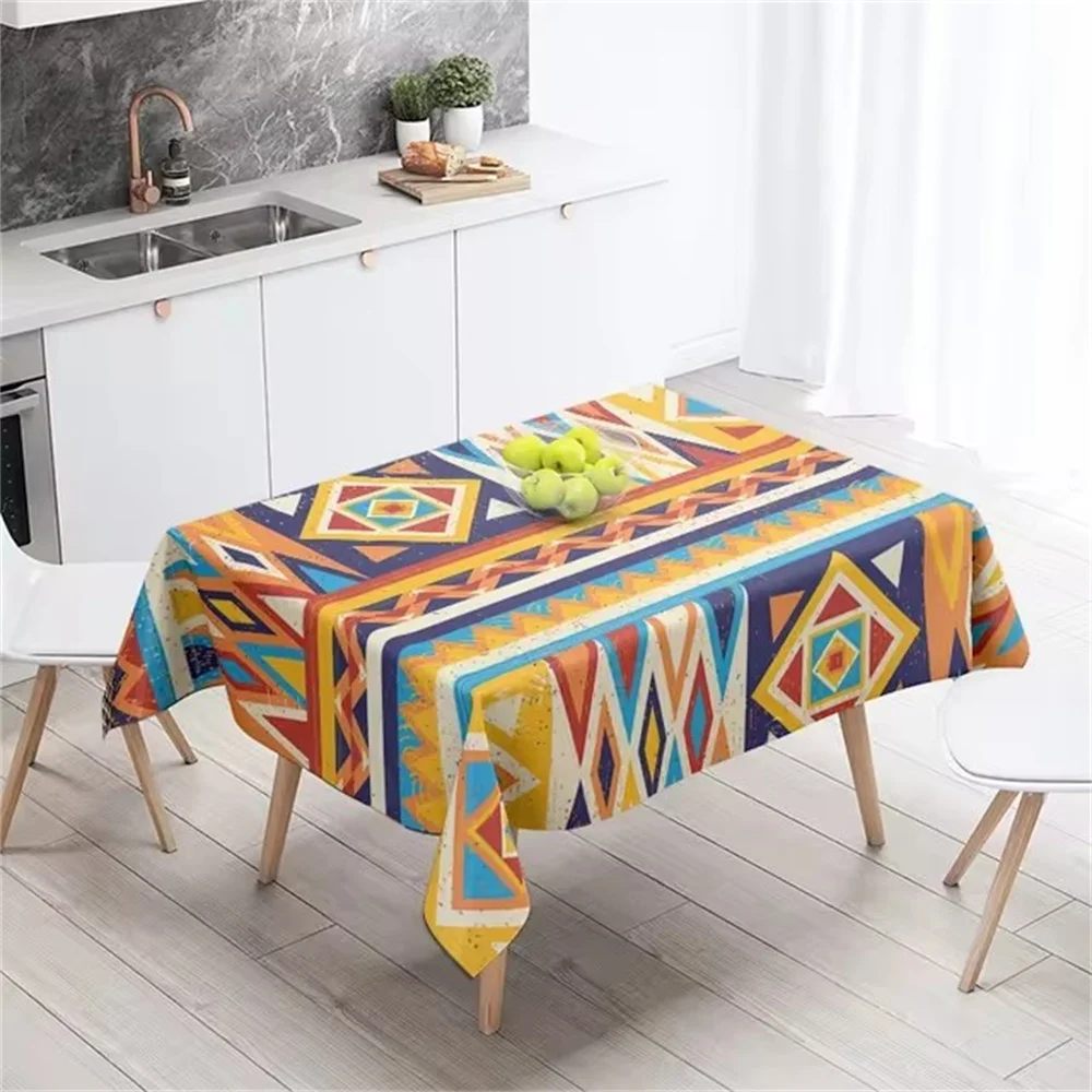 Home tablecloths dining decoration and rectangular table accessories waterproof cloth Anti-stain simple Modern abstract nordic