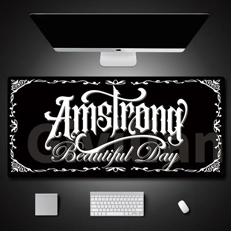 西海岸カルーセルフォントオフィスコンピューターマウスパッド大型ラバーXXLゲーミングマウスパッドゲーマーステッチデスクマットPCキーボードマット用