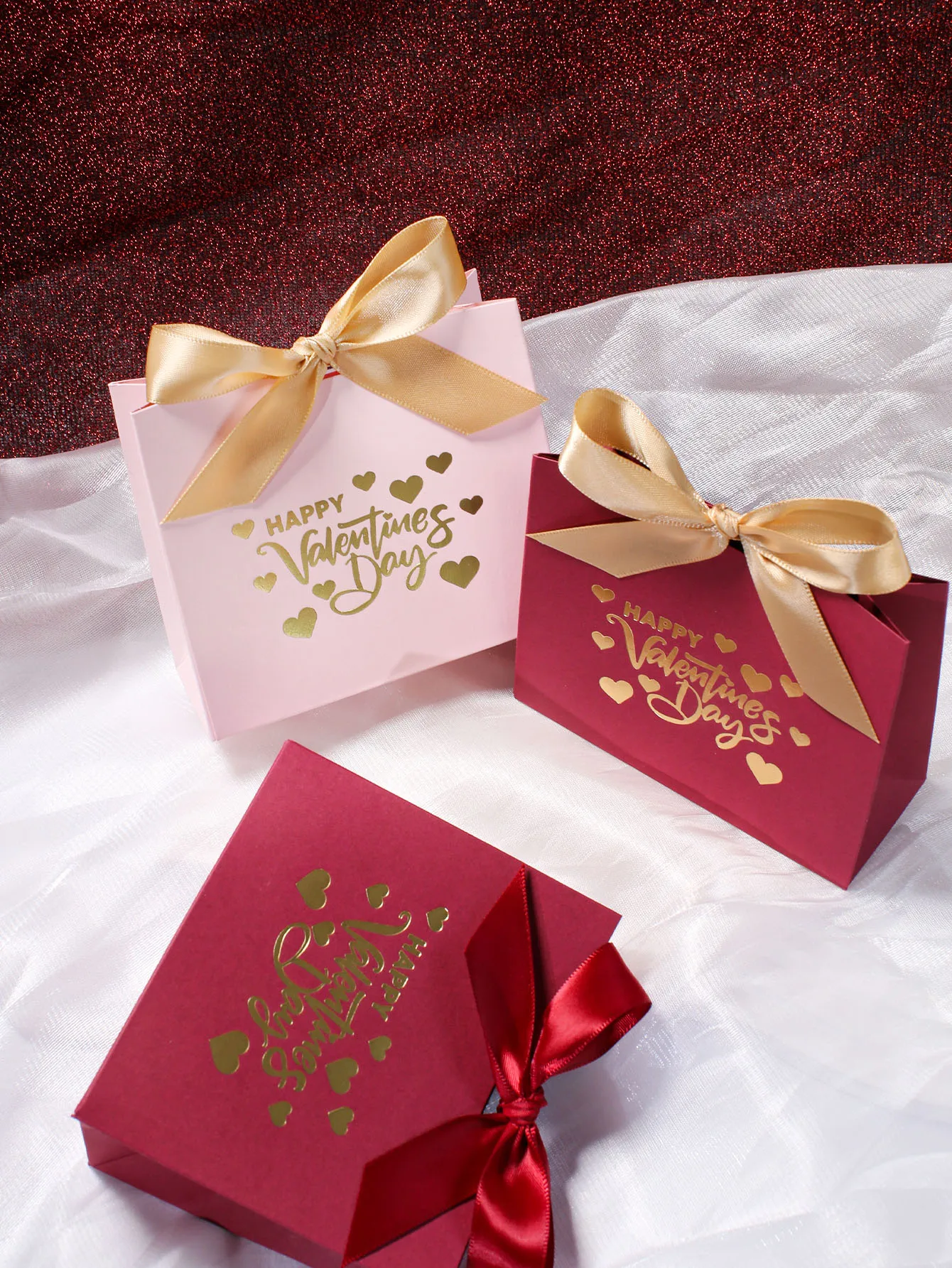 Bolsa de dulces del Día de San Valentín, perfecta para bolsas de regalo del Día de San Valentín, dulces románticos, regalos de citas y decoraciones de amor navideños