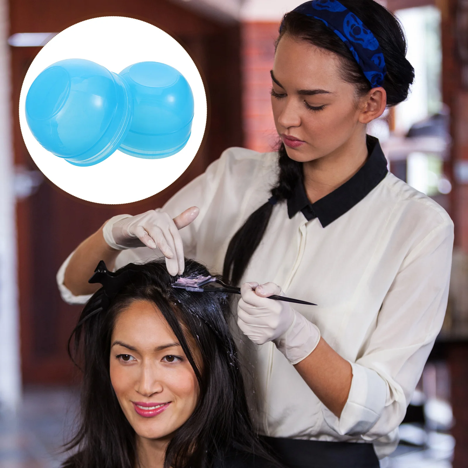 

Dual Scale Hair Dye Shaker Bowl Plastic Color Mixing Cup Reusable Hair Coloring Tool Professional Salon Stylist Bowl Applicator