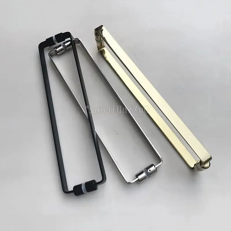 

Совершенно новые европейские дверные ручки из нержавеющей стали 304, пара стеклянных дверных ручек, расстояние между отверстиями 440 мм для 6 ~ 12 мм