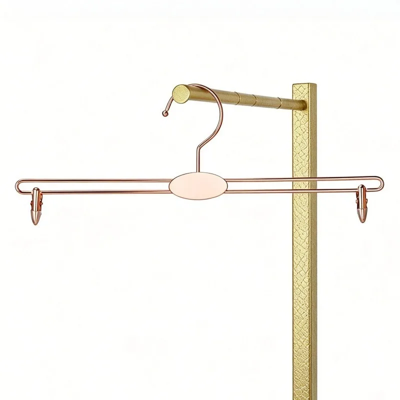 

10pcs Rose Gold Hangers Exquisite Metal Bold Non-Slip Underwear Alloy Hanger Bra Clothespin Bra Panties Clip Clothes Racks