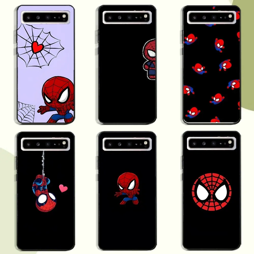 S-Spiderman Cartoon Phone Case For Samsung Galaxy A52 A12 A51 S21 Edge S22ULTRA S23 S20LITE Plus Ultra Black Cover