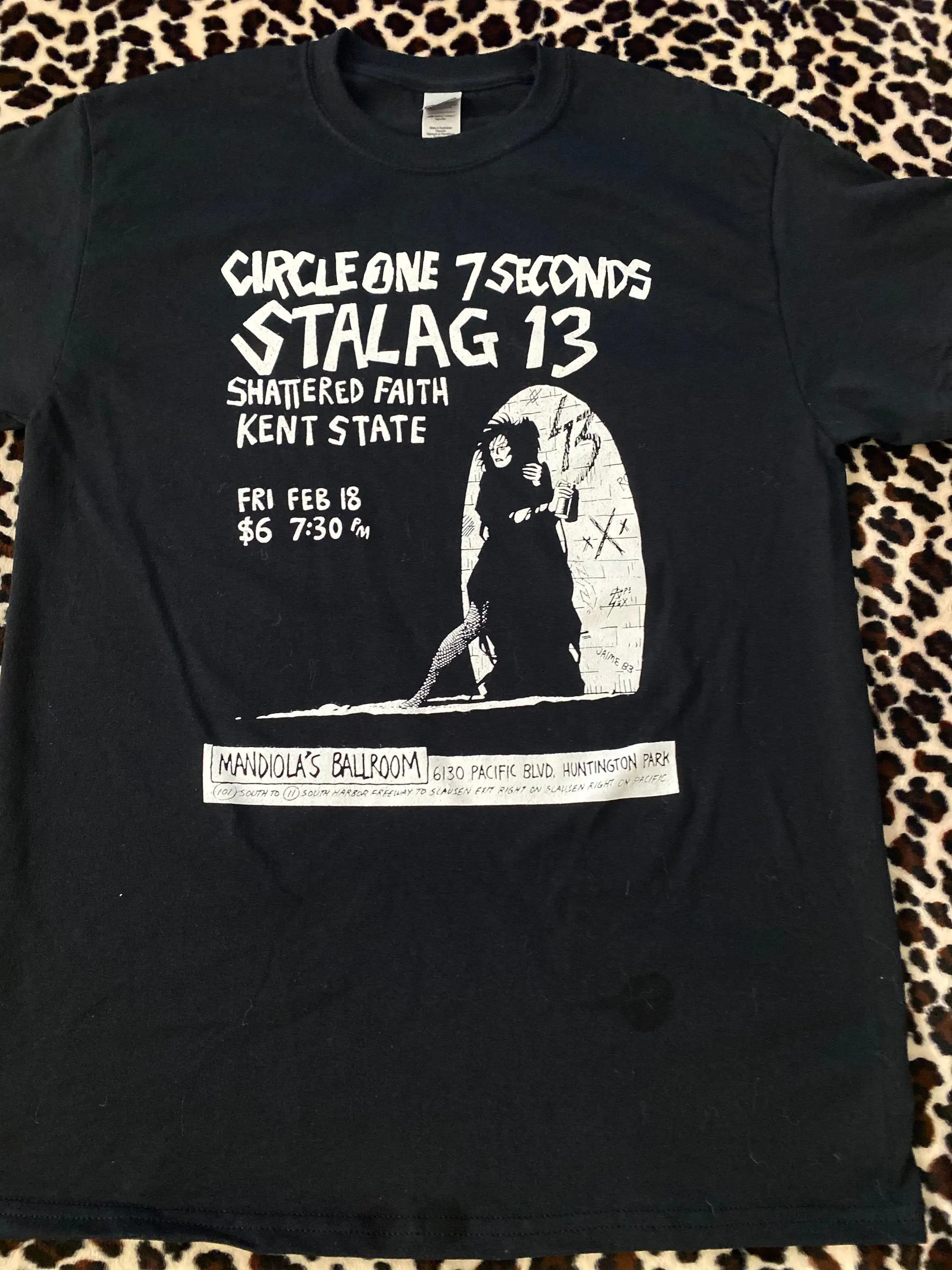 7 Seconds Circle One Stalag 13 Vintage Flyer T Shirt