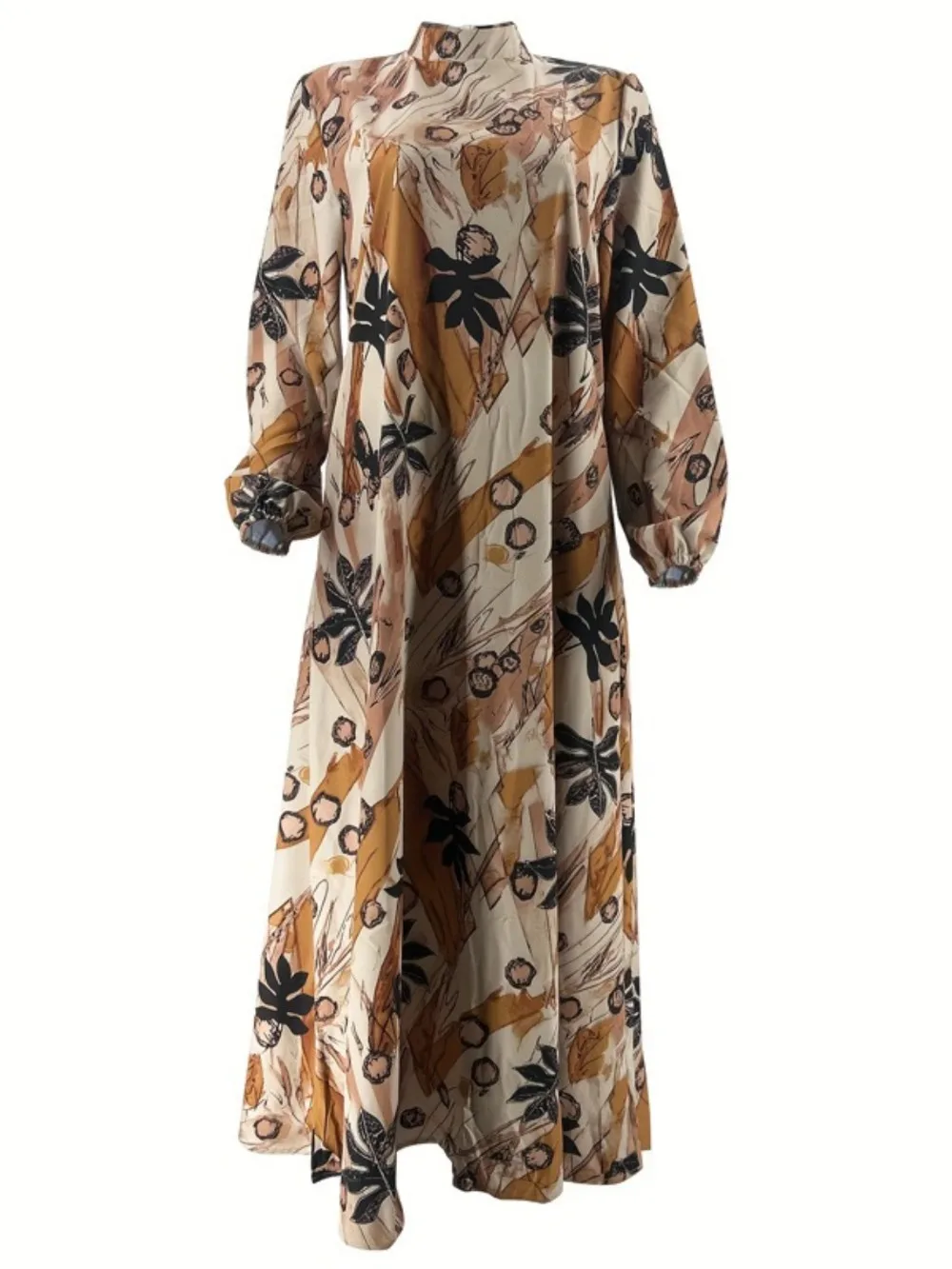 Eid femmes Robe musulmane Abaya maroc imprimé fête Jalabiya robes longues Ramadan robes Largos Robe arabe caftan automne 2025