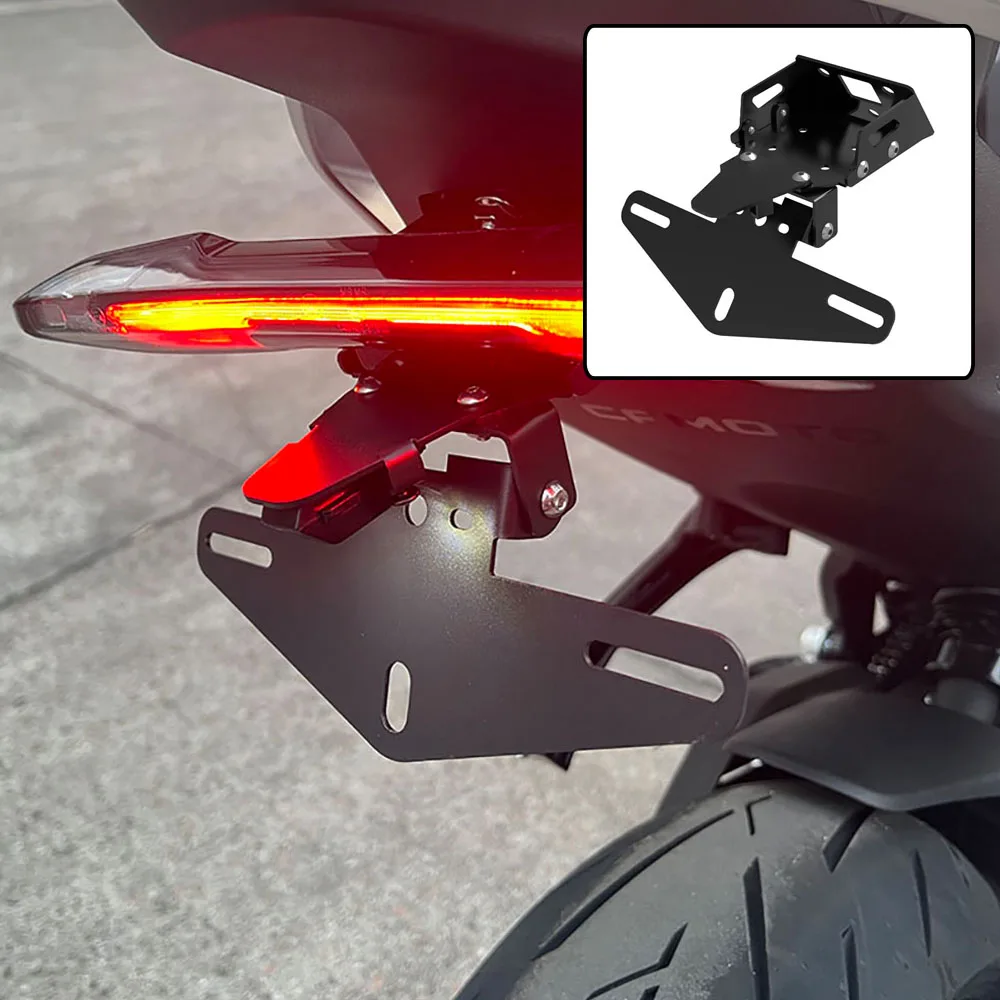 

Задний короткий хвост мотоцикла, подсветка номерного знака, держатель задней бабки, комплект кронштейнов для CFMOTO 675SR 675SR-R 675SS 675NK 2024 2025