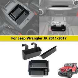 Front Seat Grab Tray Gear Shift Storage Box for Jeep Wrangler JK 2011-2017 Armrest Hanging Organizer Car Interior Accessories