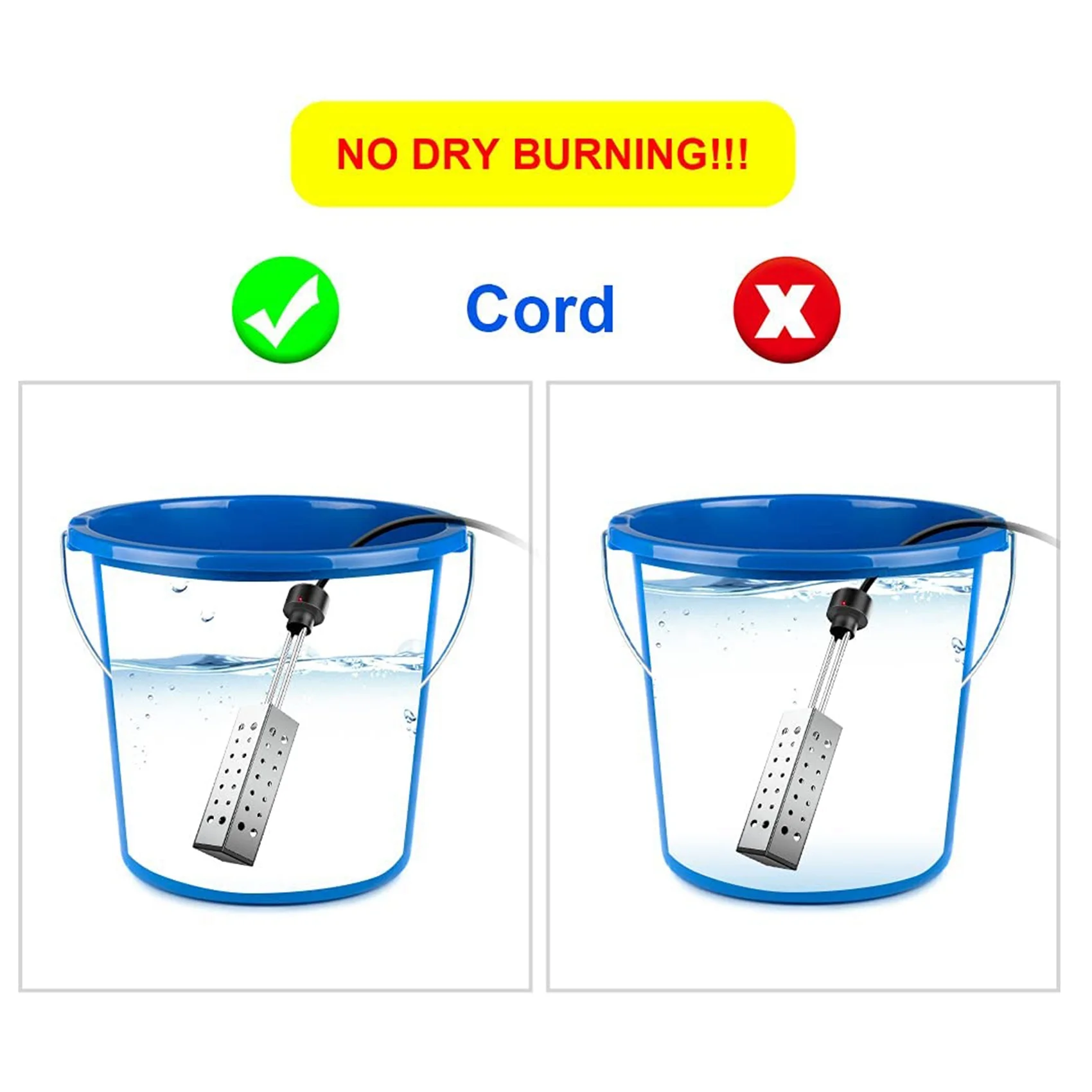 

【Top Picks】Загружной водонагреватель 2500 Вт Электрический ковшовый нагреватель с таймером Автоматическое отключение Нагреватель для гидромассажной ванны для дома Зимняя вилка европейского стандарта