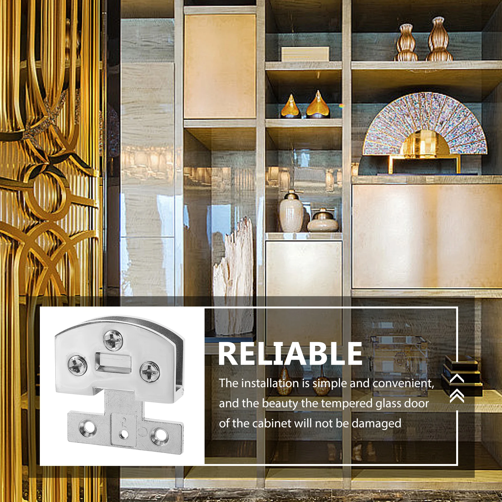 

4pcs Punch-free Glass Hinges Tempered Door Hardware Accessories Shower Door Hinge Modern Easy Installation Stainless Steel