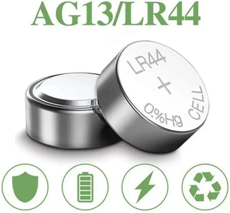 New 2-60pcs AG13 LR44 Batteries Button Cell Battery 1.5V 357 SR44 LR1154 Button Coin Batteries for Watch calculators Toys Remote