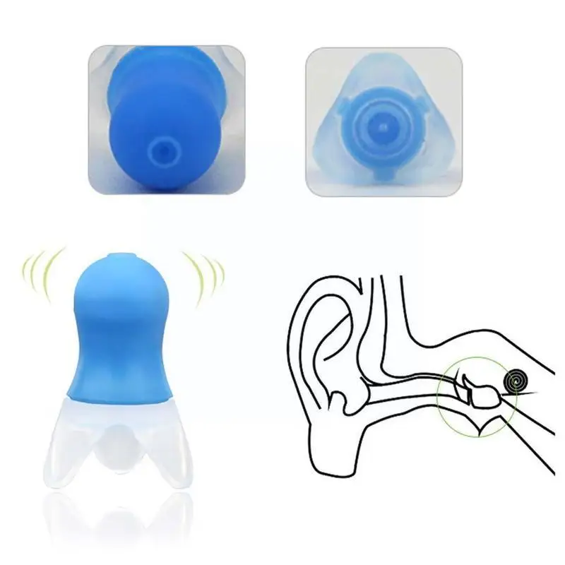 Pressure Equalization Flight Earplugs Noise Reduction Decompression Reusable Anti-tinnitus Sleep Earache Silicone Soundproo Y7D1